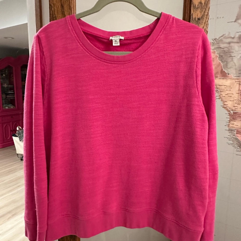 J Crew Pink Sweatshirt XL